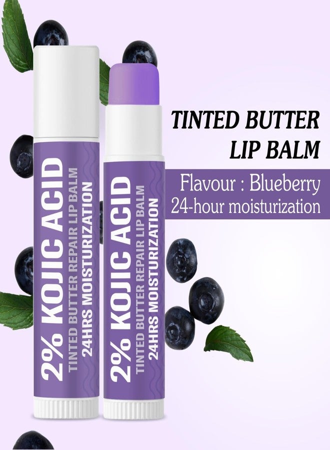 BAKE 2% Kojic Acid Tinted Butter Brightening Lip Balm with 1% Alpha Arbutin & Glycolic Acid 24 Hours Moisturization | For Dark, Pigmented, Dry, Flaky Lips | De-Tan Lip Balm | For Men & Women - 5g - Image 5